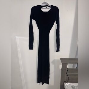 Arden B Classic Black Long Sleeve Dress